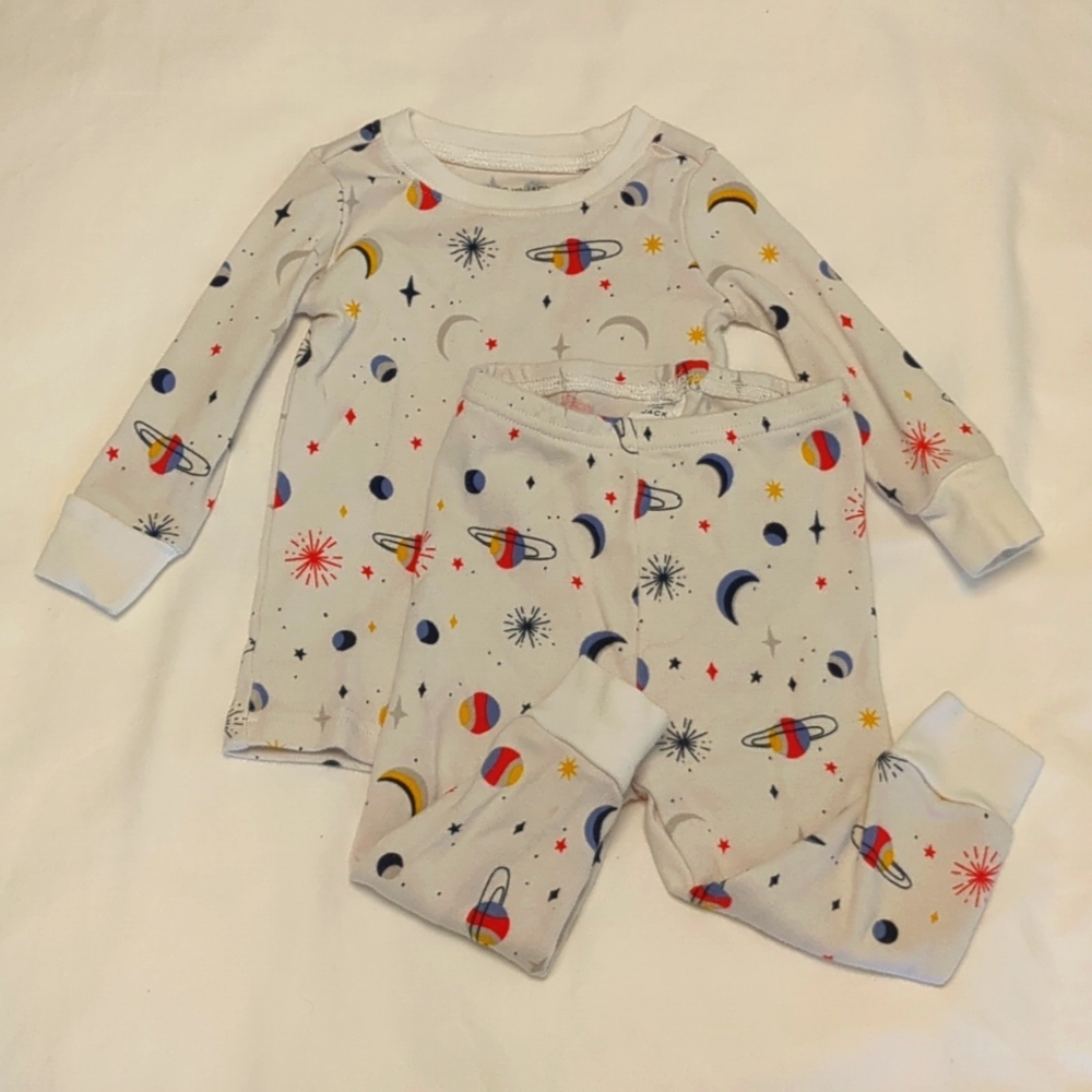 GUC Janie and Jack Toddler Planets Outer Space Matching Pajama Set